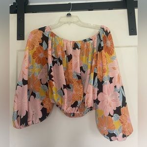 Willow and Root off the Shoulder Top